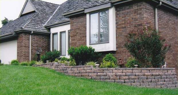 Beautifully manicured lawn